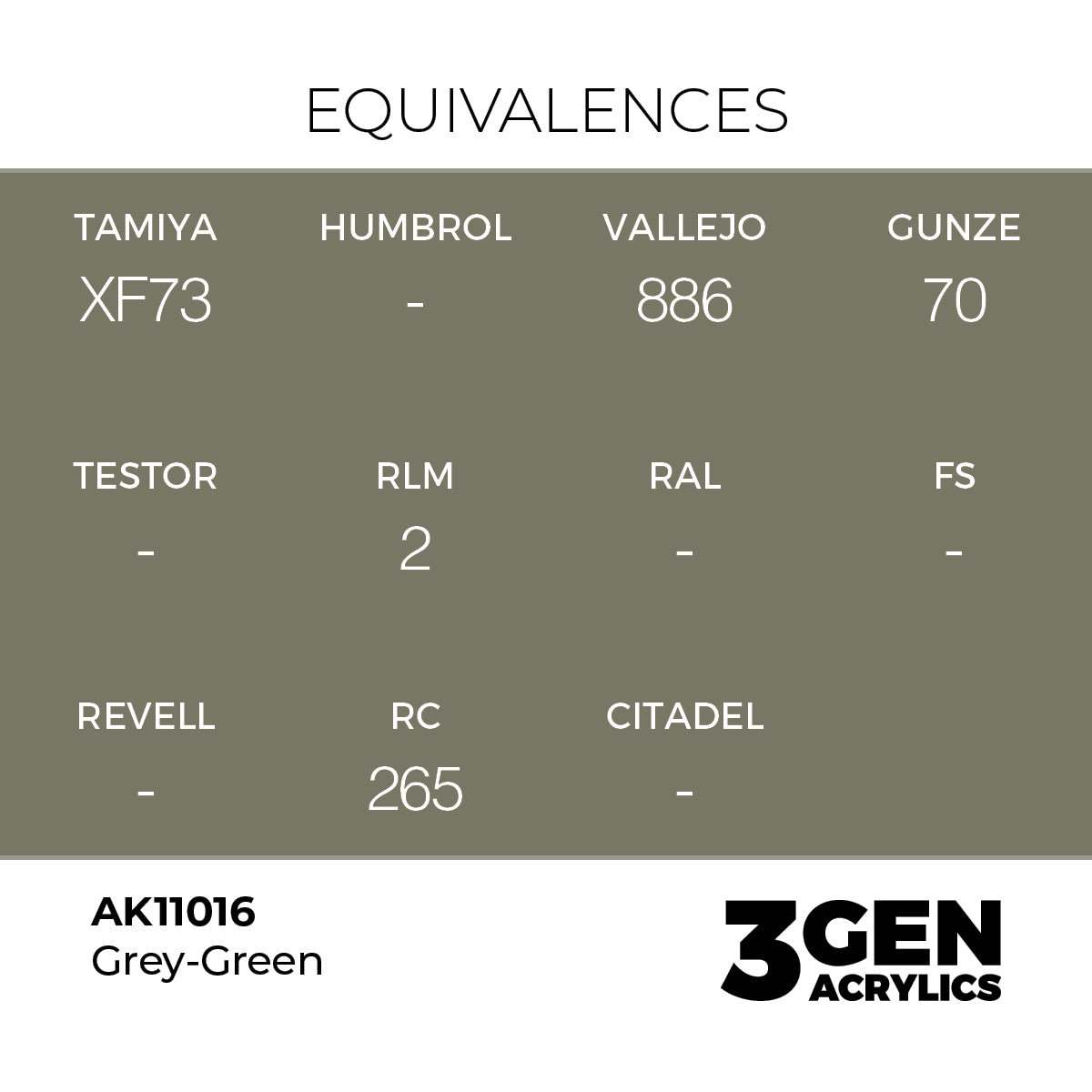AK Interactive 3GEN Grey-Green 17ml