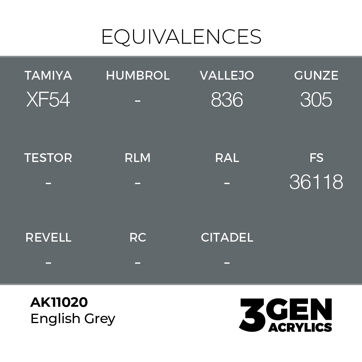 AK Interactive 3GEN English Grey 17ml