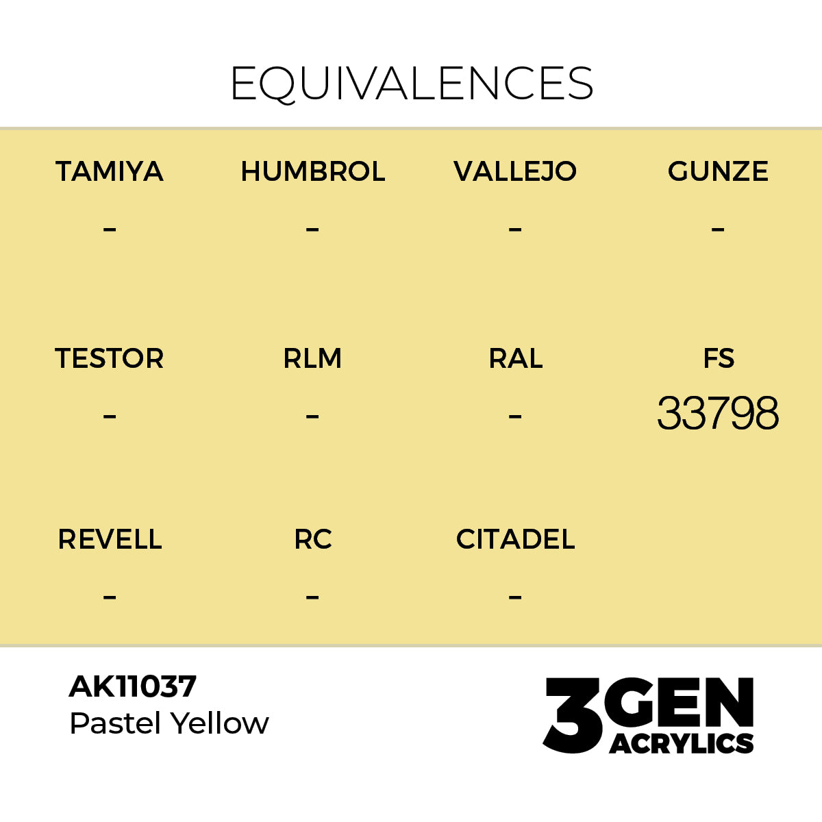AK Interactive 3GEN Pastel Yellow 17ml