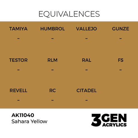 AK Interactive 3GEN Sahara Yellow 17ml