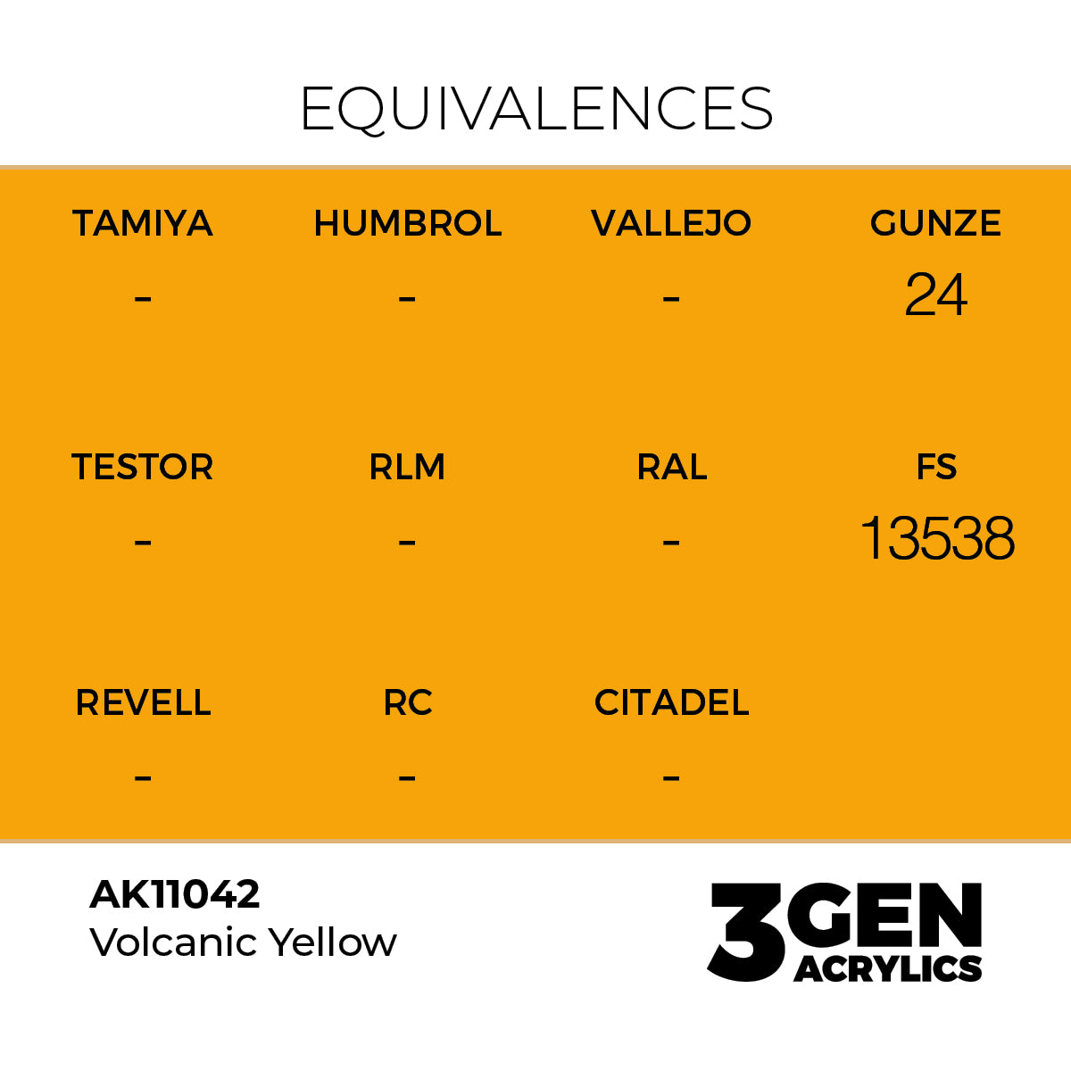 AK Interactive 3GEN Volcanic Yellow 17ml