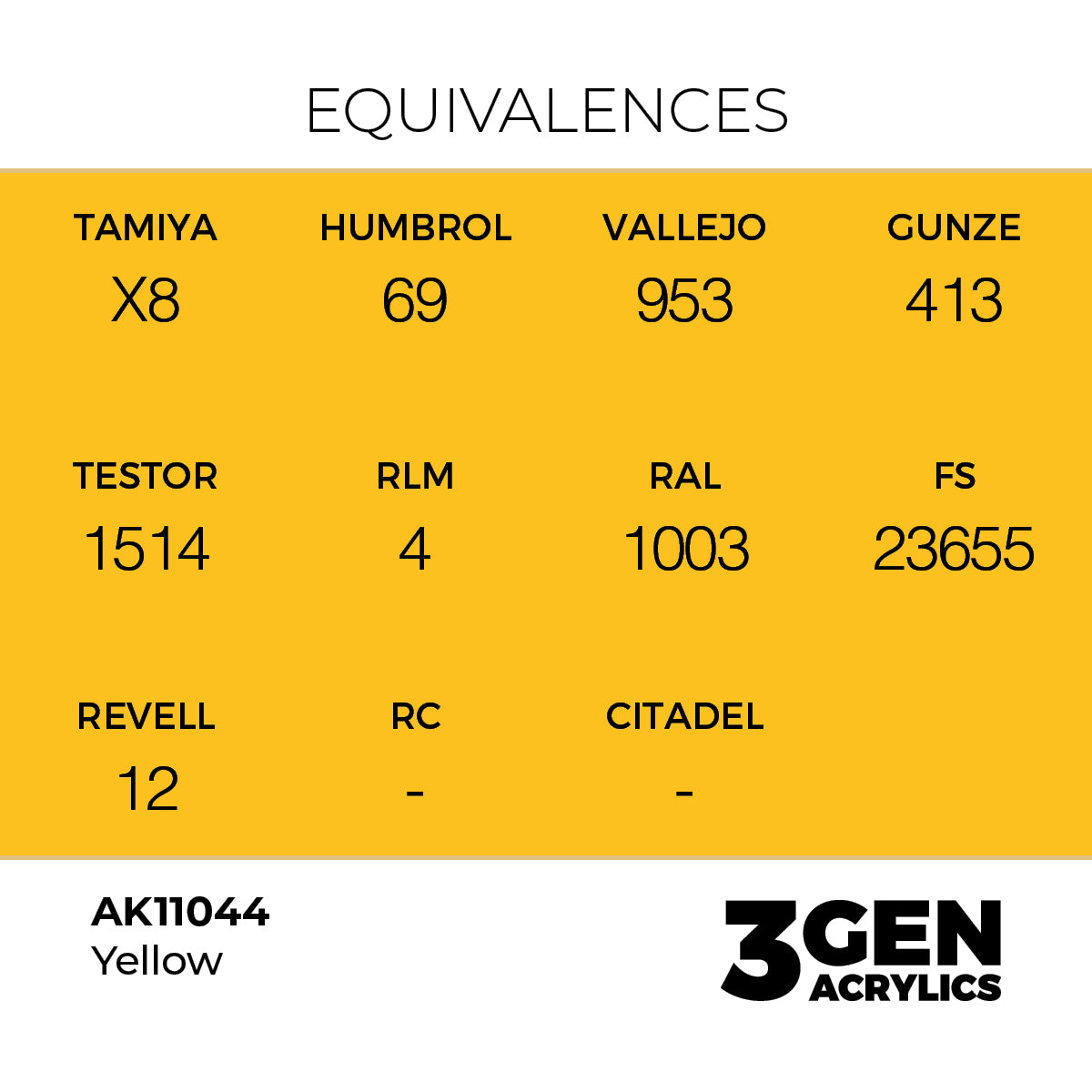 AK Interactive 3GEN Yellow 17ml