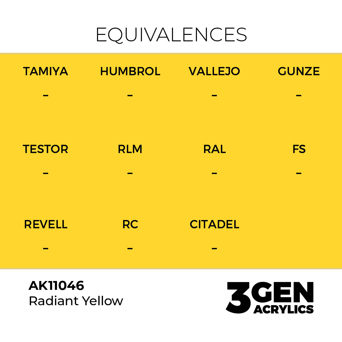 AK Interactive 3GEN Radiant Yellow 17ml