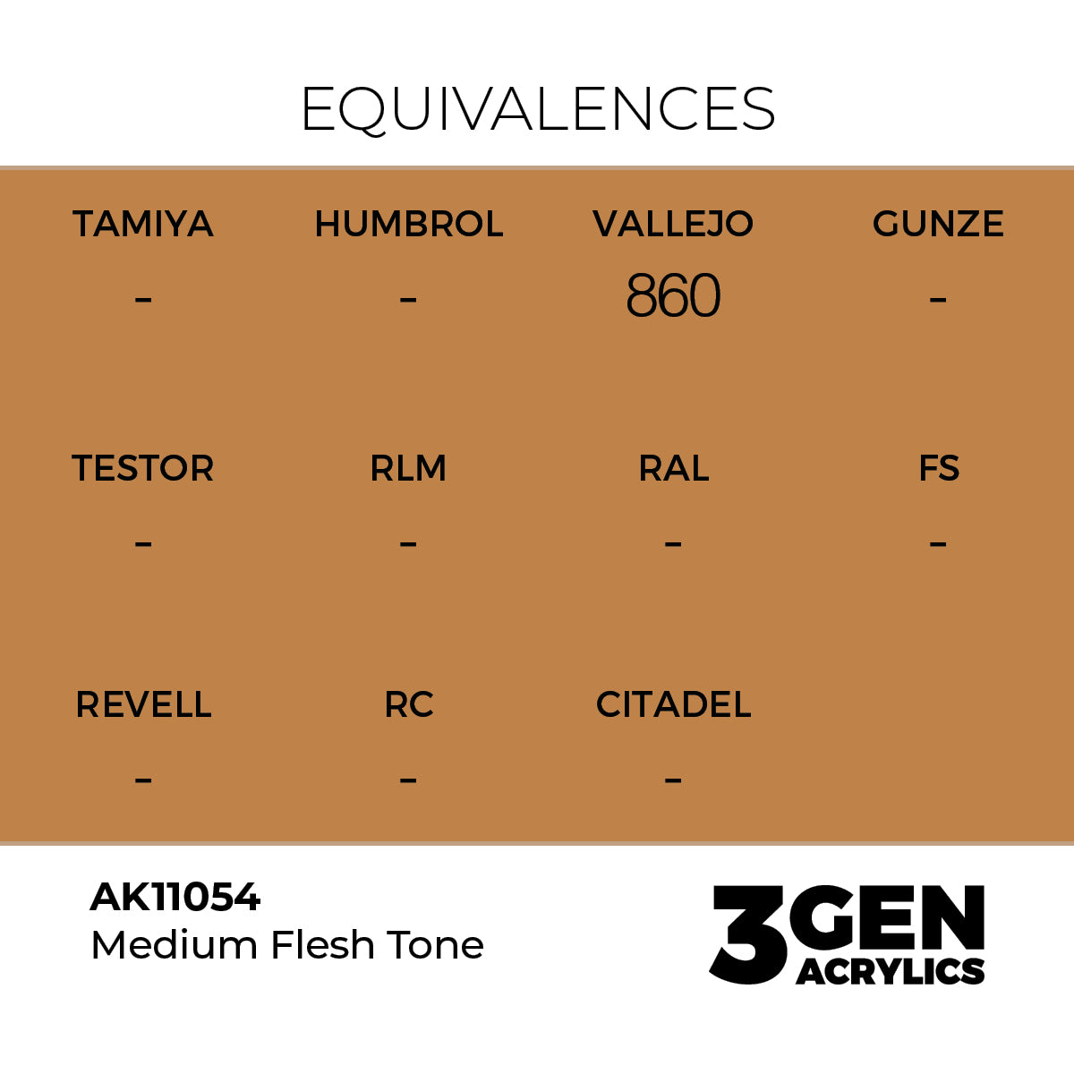 AK Interactive 3GEN Medium Flesh Tone 17ml