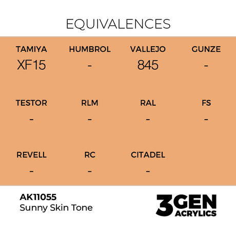 AK Interactive 3GEN Sunny Skin Tone 17ml