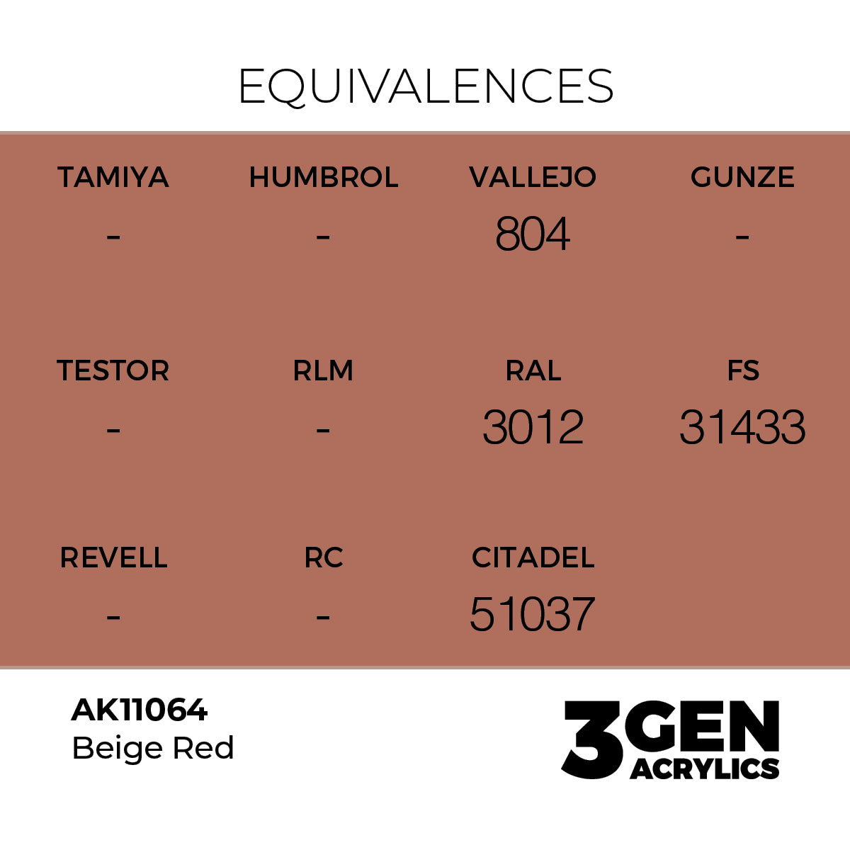 AK Interactive 3GEN Beige Red 17ml