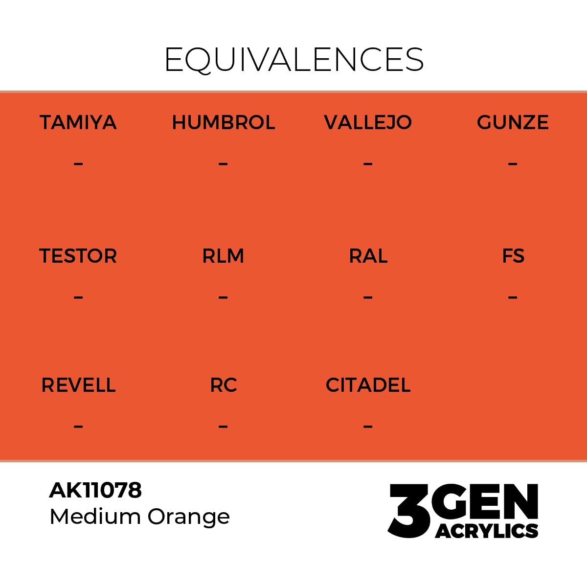 AK Interactive 3GEN Medium Orange 17ml