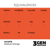 AK Interactive 3GEN Medium Orange 17ml
