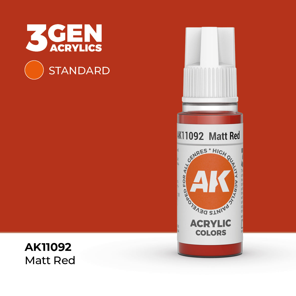 AK Interactive 3GEN Matt Red 17ml
