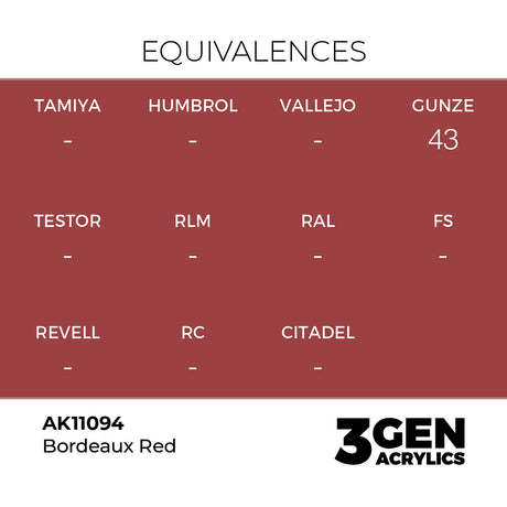 AK Interactive 3GEN Bordeaux Red 17ml