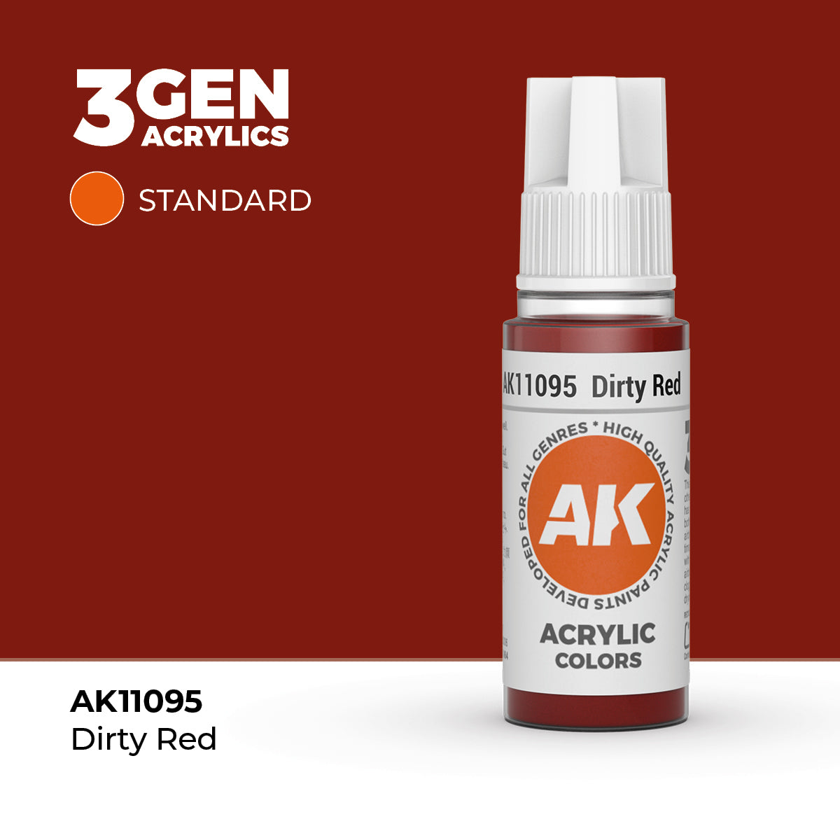 AK Interactive 3GEN Dirty Red 17ml