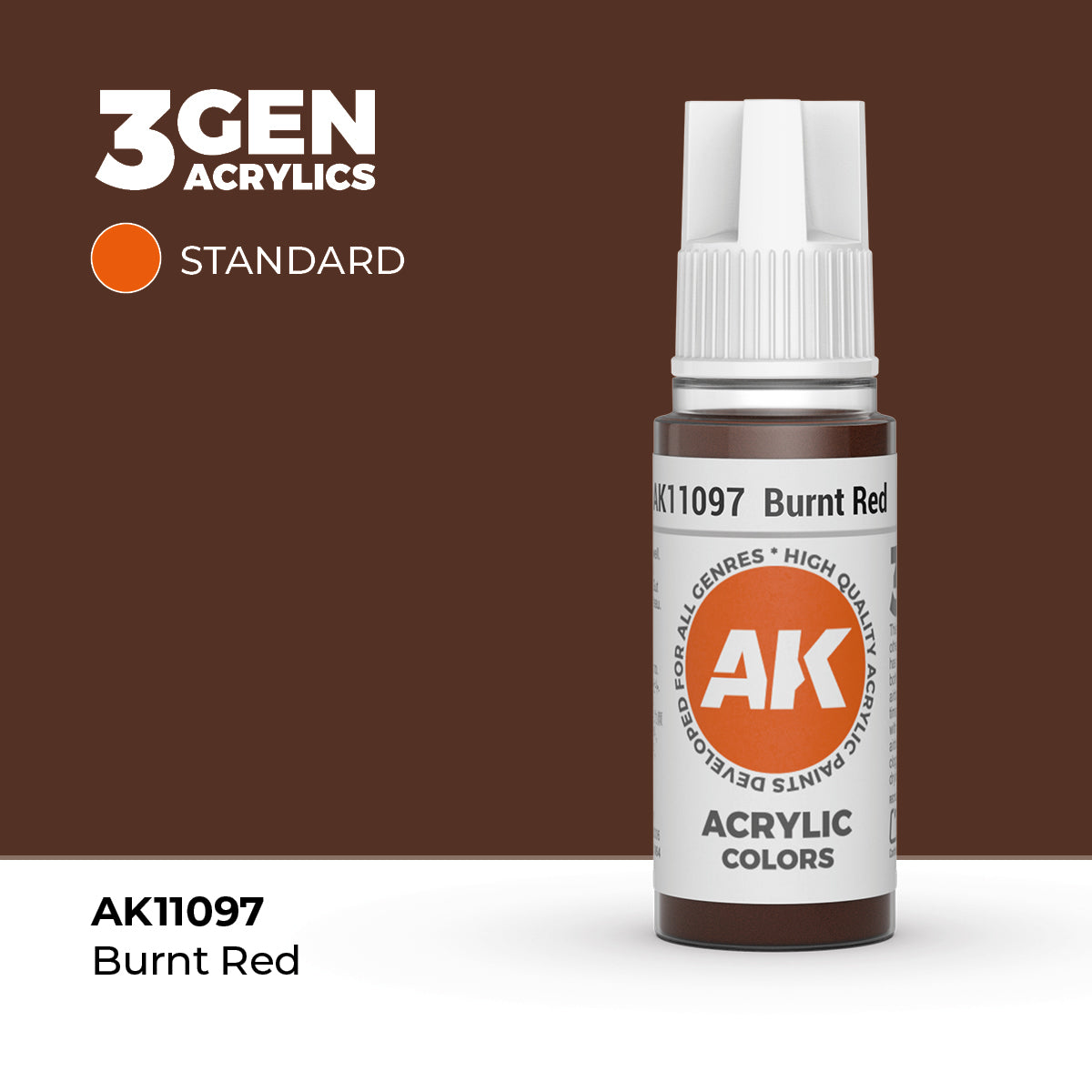 AK Interactive 3GEN Burnt Red 17ml