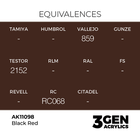AK Interactive 3GEN Black Red 17ml