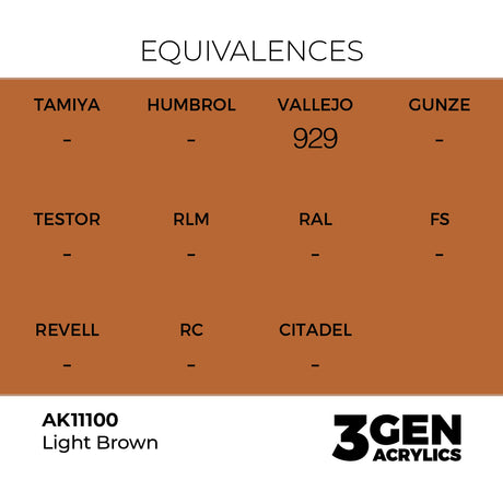 AK Interactive 3GEN Light Brown 17ml