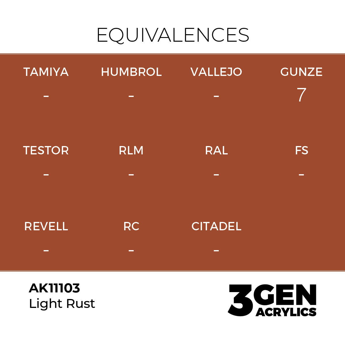 AK Interactive 3GEN Medium Rust 17ml