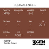 AK Interactive 3GEN Saddle Brown 17ml