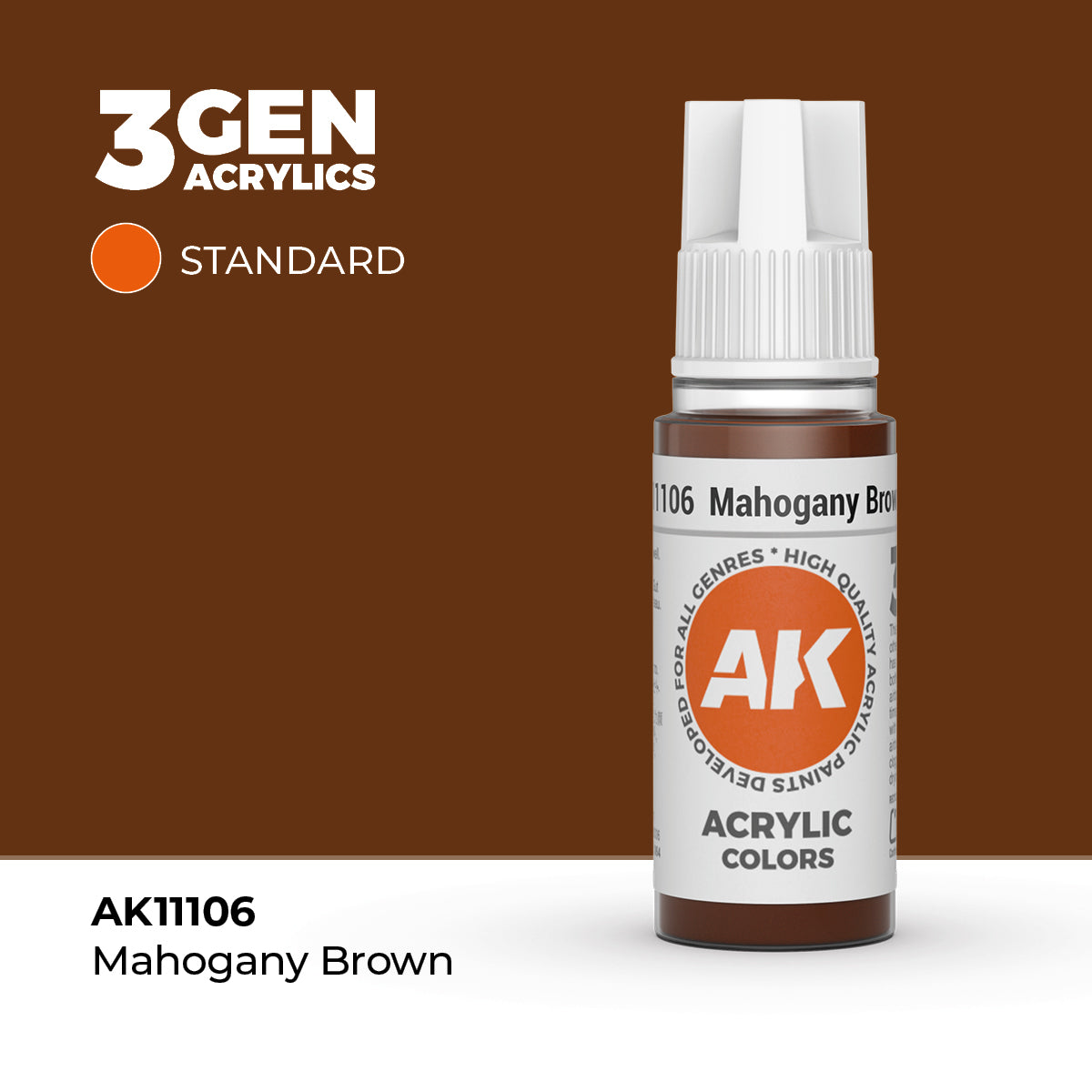 AK Interactive 3GEN Mahogany Brown 17ml