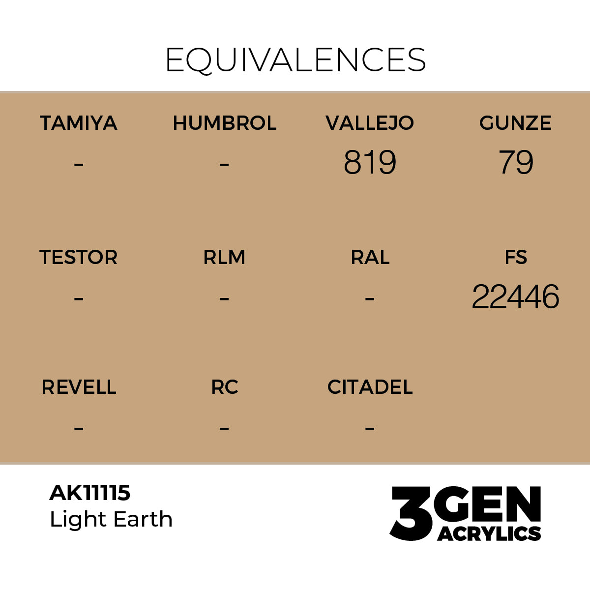 AK Interactive 3GEN Light Earth 17ml