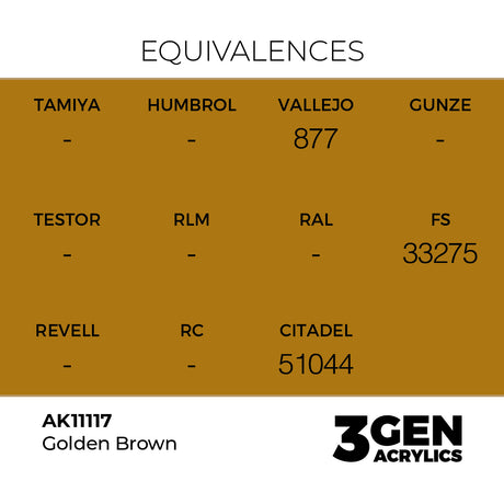 AK Interactive 3GEN Golden Brown 17ml