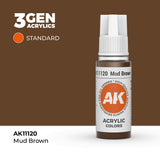 AK Interactive 3GEN Mud Brown 17ml