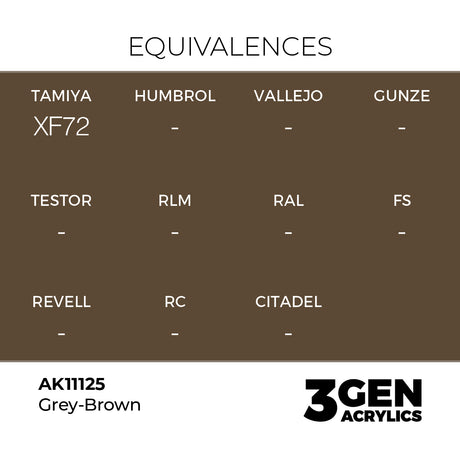 AK Interactive 3GEN Grey Brown 17ml