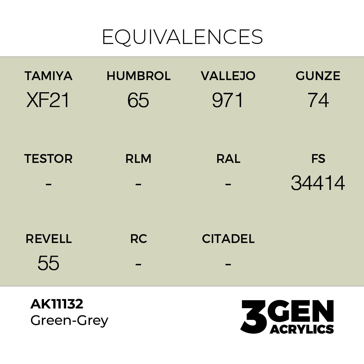 AK Interactive 3GEN Green-Grey 17ml