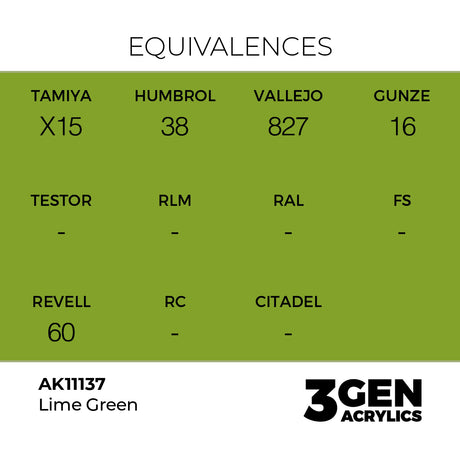 AK Interactive 3GEN Lime Green 17ml