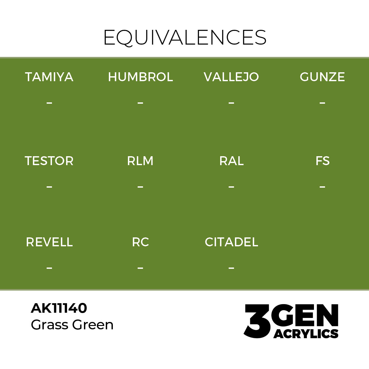 AK Interactive 3GEN Grass Green 17ml