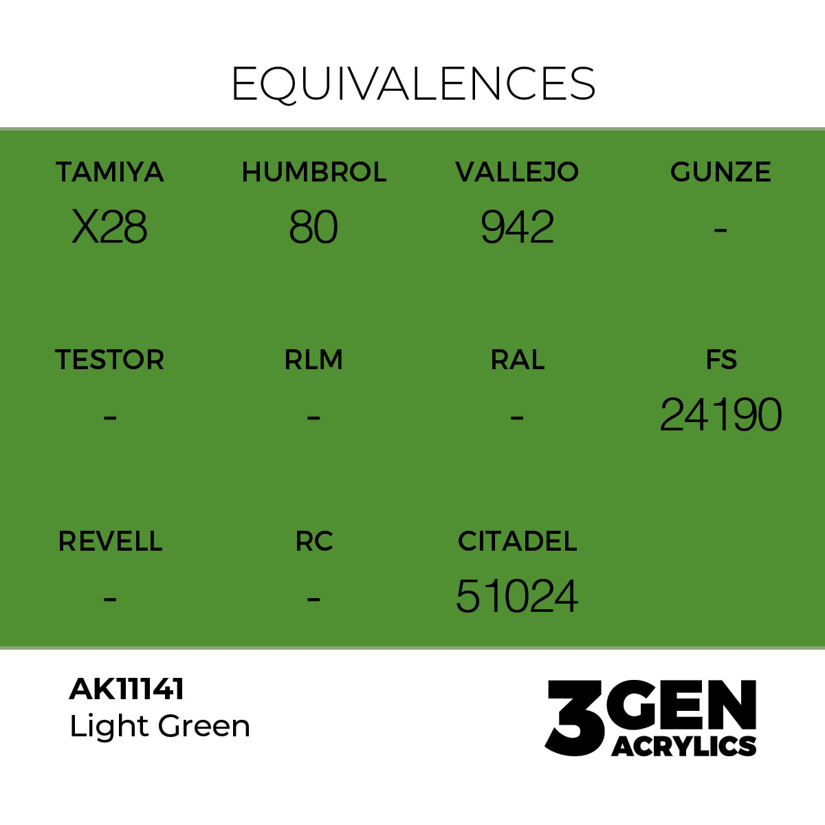 AK Interactive 3GEN Light Green 17ml