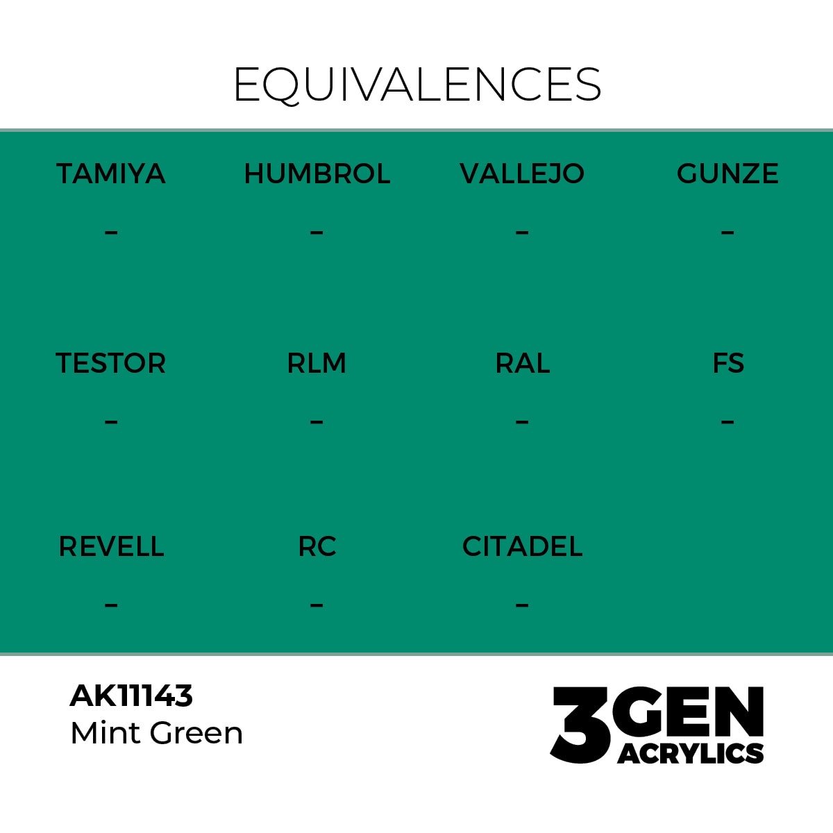 AK Interactive 3GEN Mint Green 17ml