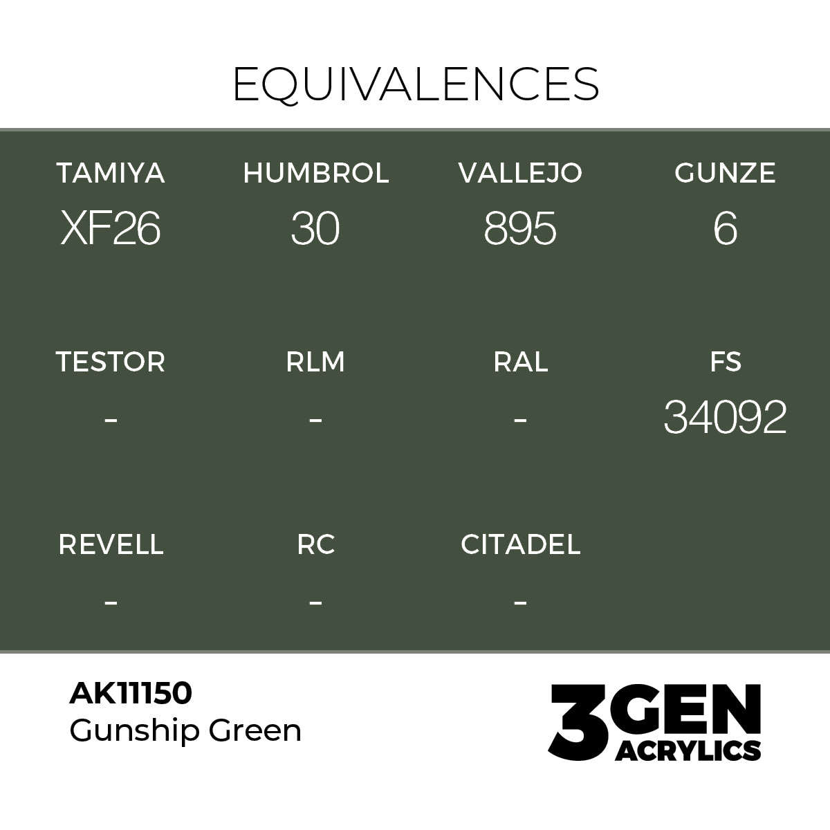 AK Interactive 3GEN Gunship Green 17ml