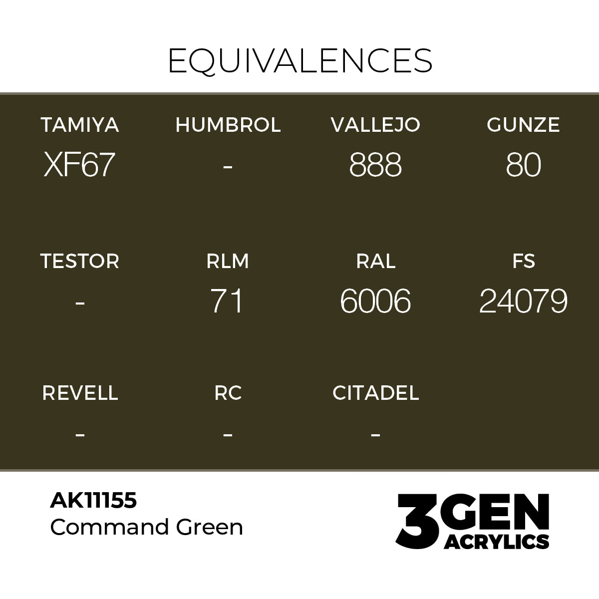 AK Interactive 3GEN Command Green 17ml