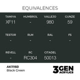 AK Interactive 3GEN Black Green 17ml