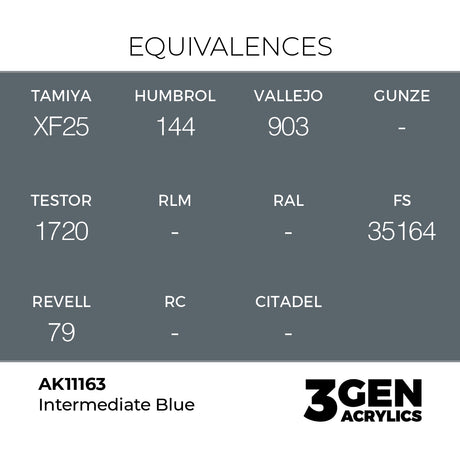 AK Interactive 3GEN Intermediate Blue 17ml