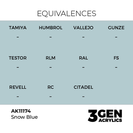 AK Interactive 3GEN Snow Blue 17ml