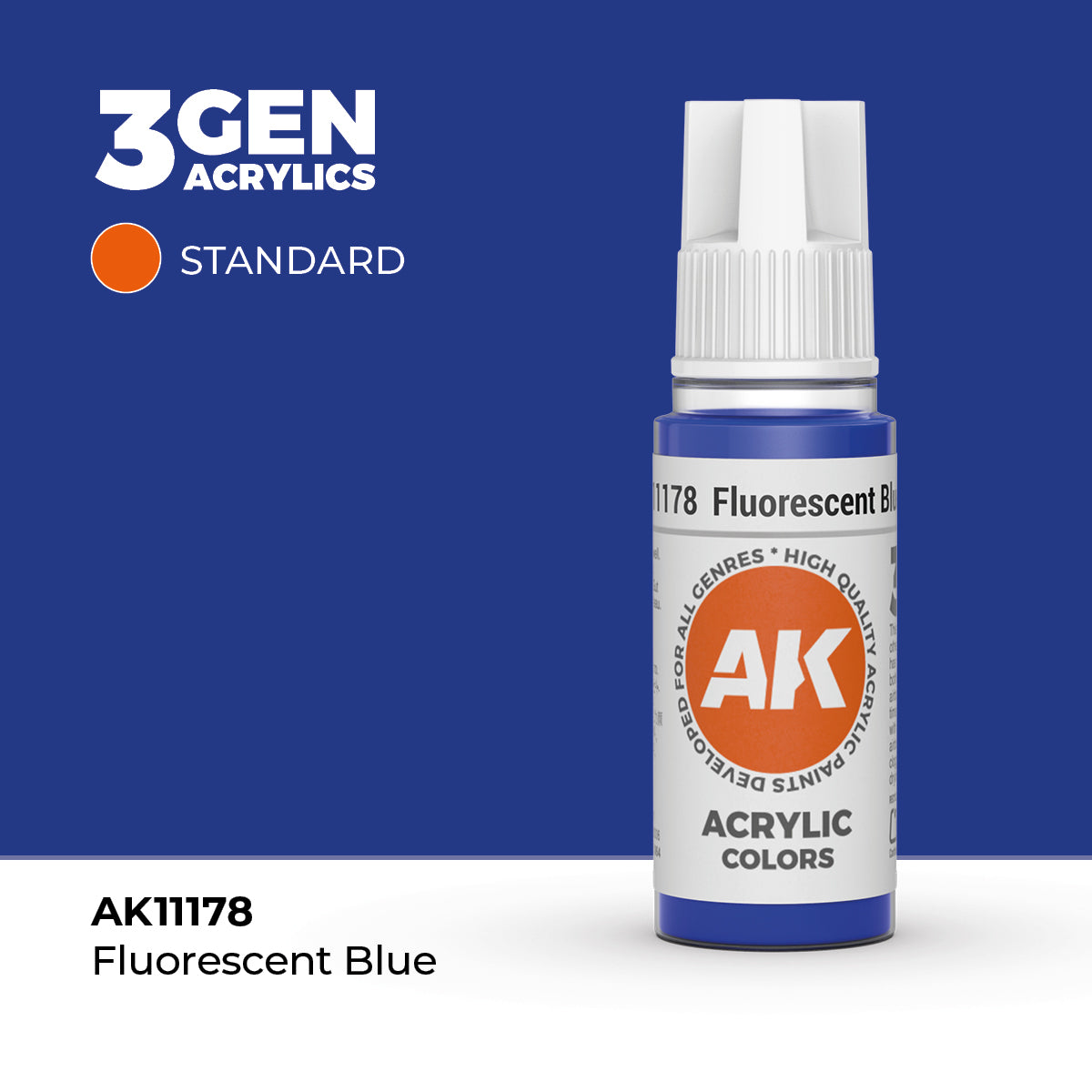 AK Interactive 3GEN Fluorescent Blue 17ml