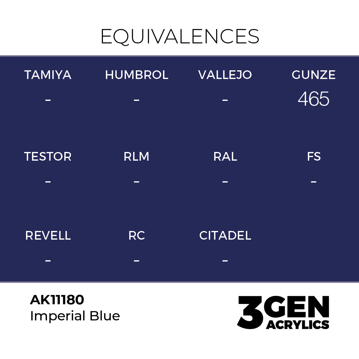 AK Interactive 3GEN Imperial Blue 17ml