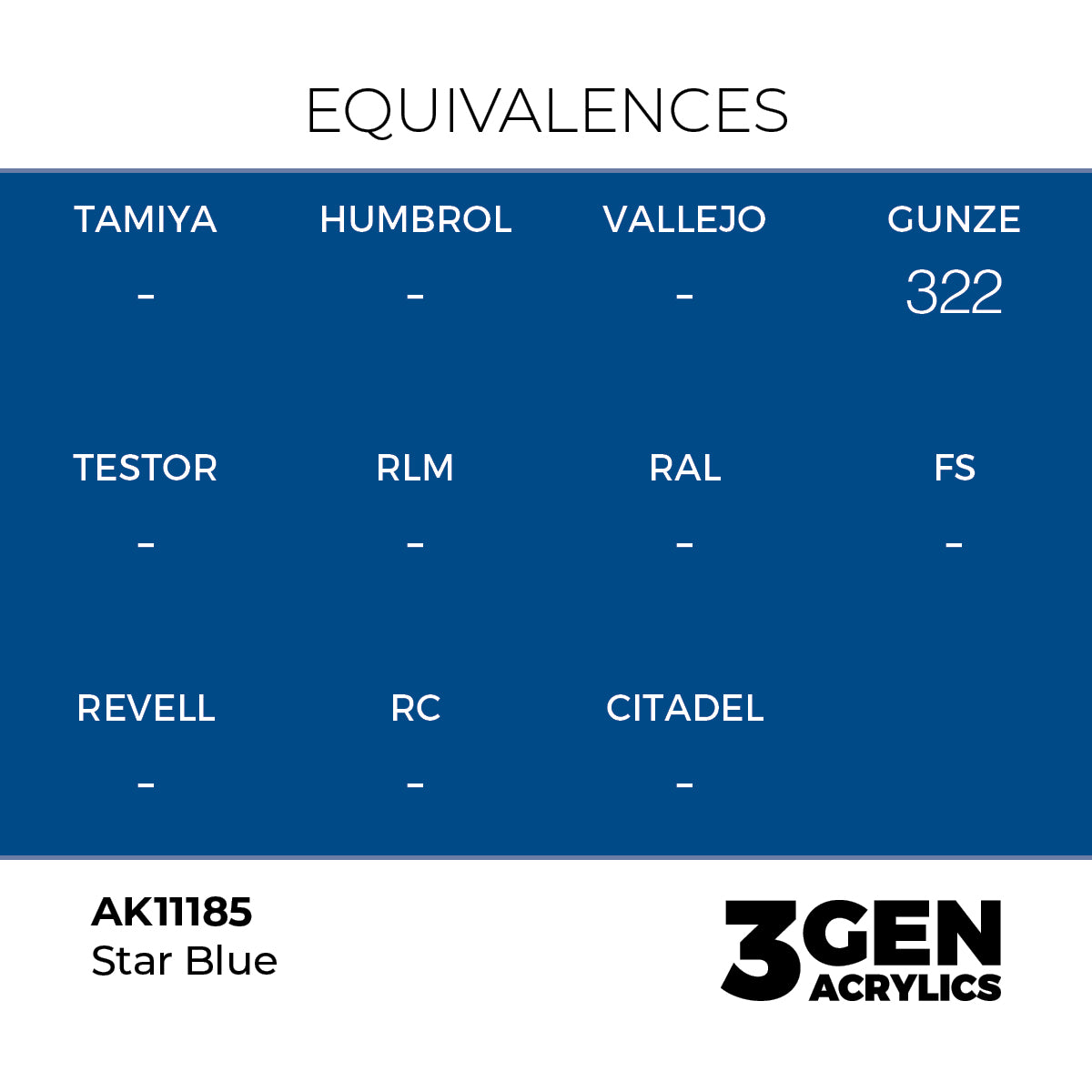 AK Interactive 3GEN Star Blue 17ml