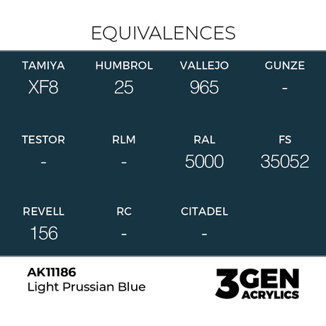 AK Interactive 3GEN Light Prussian Blue 17ml