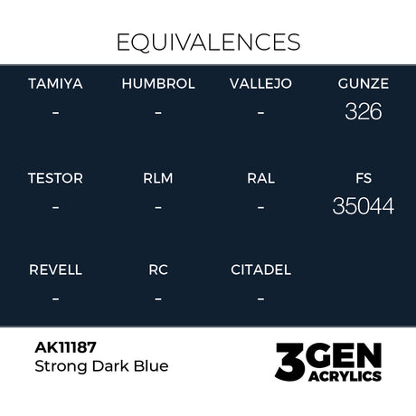 AK Interactive 3GEN Strong  Dark Blue 17ml