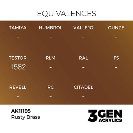 AK Interactive 3GEN Rusty Brass 17ml
