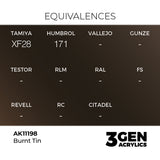 AK Interactive 3GEN Burnt Tin 17ml