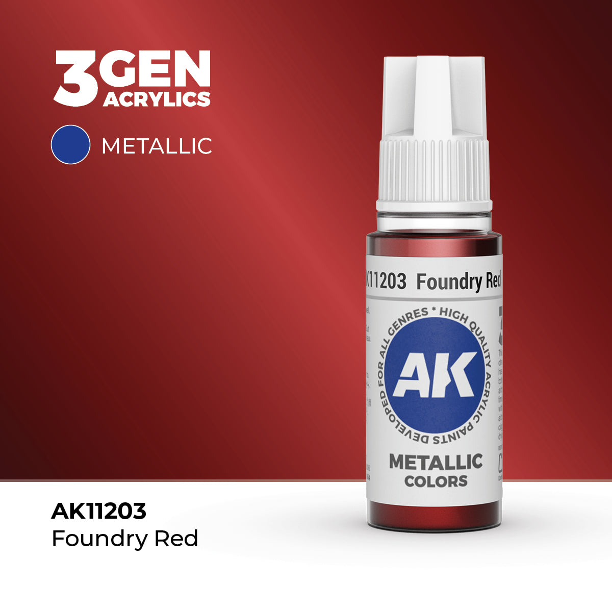 AK Interactive 3GEN Foundry Red 17ml