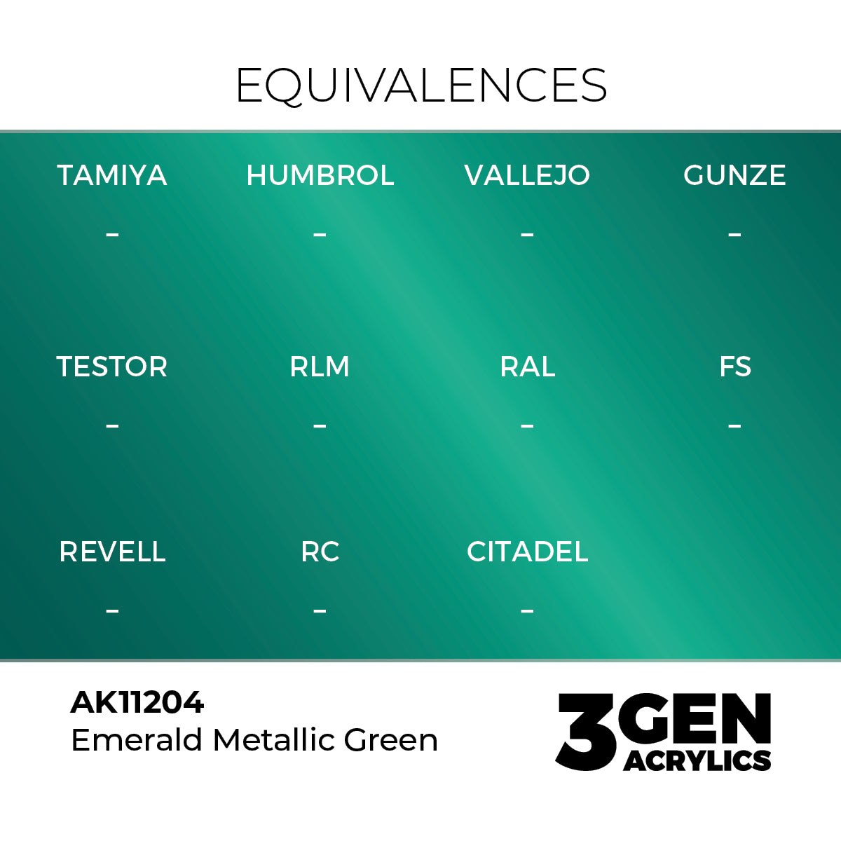 AK Interactive 3GEN Emerald Metallic Green 17ml