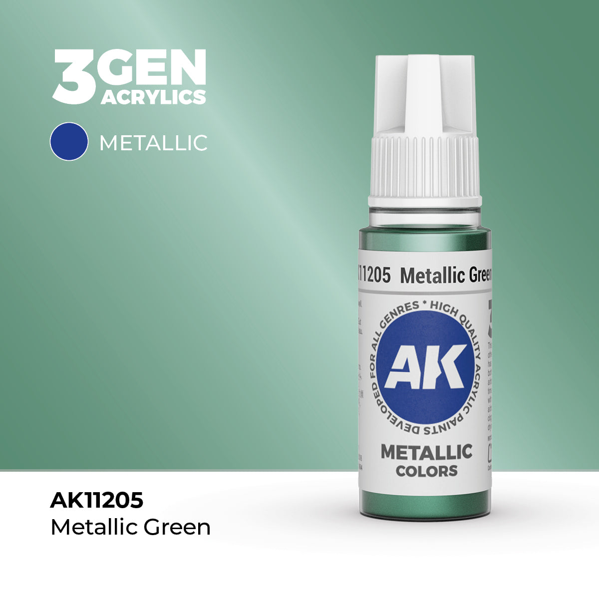 AK Interactive 3GEN Metallic Green 17ml