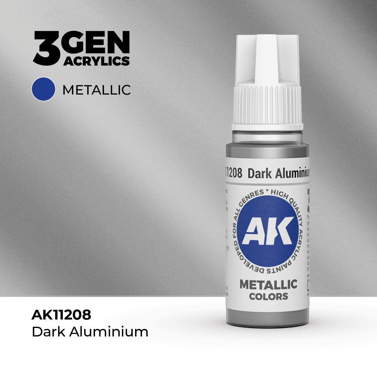 AK Interactive 3GEN Dark Aluminium 17ml