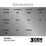 AK Interactive 3GEN Natural Steel 17ml