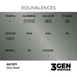 AK Interactive 3GEN Oily Steel 17ml