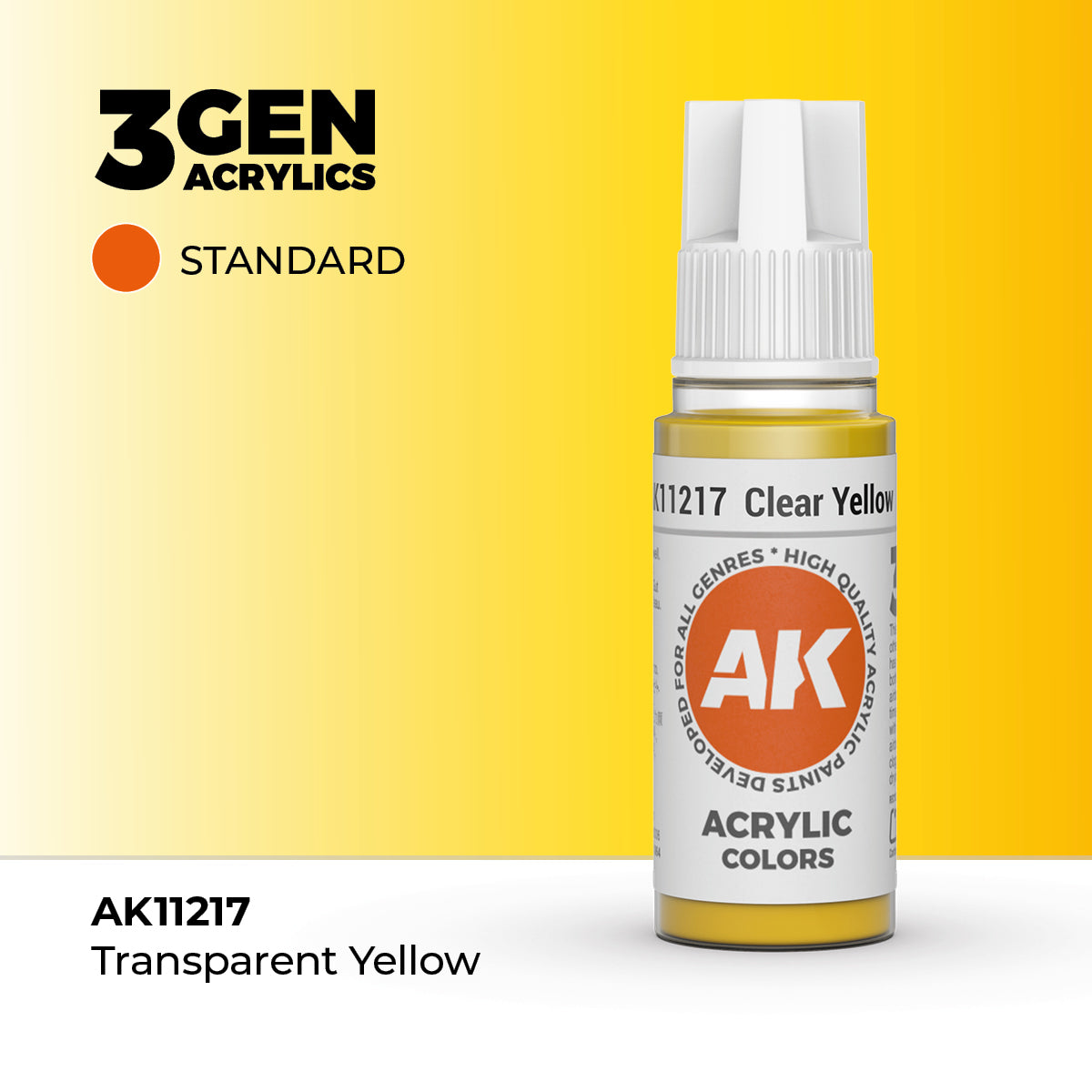 AK Interactive 3GEN Clear Yellow 17ml