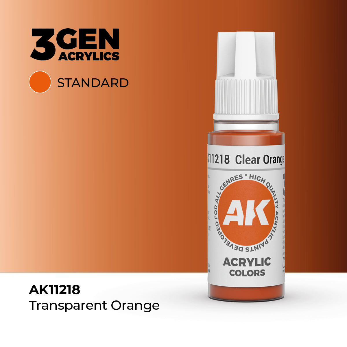 AK Interactive 3GEN Clear Orange 17ml